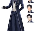 キャラクター立ち絵を制作します ゲーム・配信・創作向け、男女ともに対応可能です イメージ3