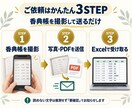 手書きの香典帳をExcelデータに入力します 写真やPDFを送るだけ、30名分まで丁寧に整理 イメージ2
