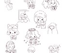 手描き感あるかわいいイラスト制作します アイコンや雑誌・冊子等の挿し絵にちょっとかわいいの描きます イメージ4
