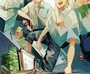 厚塗りで一枚絵描きます 重厚感のある一枚を！！！キラキラ得意です！ イメージ1