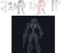 アバター用３Ｄモデル製作します VRChat製作経験５０体↑！３０~６０日でフルトラできます イメージ5