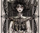 SNS映え！アナログタッチ風のイラストお描きします 商用利用OK/最短即日/セール中/ダーク、ポップな雰囲気 イメージ6