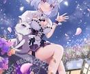 アイコン、一枚絵☆立ち絵、目を引くイラスト描きます サムネ、MV、live2D,YouTube、歌ってみたなども イメージ2