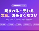 ブログ・SNS・LP文章をまとめて書きます SNSフォロワー12万人の裏方が書く!読まれる文章代行 イメージ1