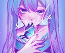 透明感のあるイラスト制作致します SNSアイコン、動画用1枚絵、キャラデザなど様々なイラスト イメージ4