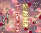 お二人が求め合う相性の真実を霊視します 魂が知っている答えを、お伝えします。 イメージ1