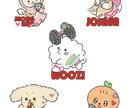 ポップでかわいい人物・動物イラストを制作いたします イラストで挿絵・動画・グッズなどに個性を添えたい方へ イメージ3