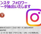 Instagramのフォロワーリスト作成します 自他問わずフォロワー・フォロー中データ抽出出来ます イメージ1