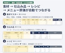 飲食店の原価と利益をExcelで管理します メニュー原価・売上・FL比率・月次損益を一括管理 イメージ3