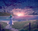 一枚絵・風景・人物・背景・イラストを制作いたします ＊儚くて綺麗なイラストをお届け＊ イメージ7