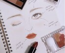 その人に合った詐欺メイク教えます 手書きメイクカルテ送ります❤︎ イメージ1