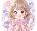 パステル風♡オーダーメイドSNSアイコン制作します 初めてでも安心◎やさしく丁寧にお作りします イメージ4
