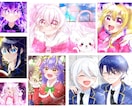 ご希望に沿ったキラキラ可愛いイラスト描きます 実績有り☆最短1週間☆ご連絡即対応☆気軽にご相談ください！ イメージ1