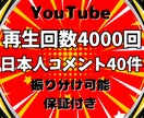 YouTube再生回数＆日本人コメントを増やします 再生回数+4000回＆日本人コメント+40件➡4,000円✨ イメージ10