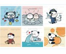 受付休止中。動物•キャラクターを作成します SNS•挿絵に！オリジナルキャラクターで見る人の印象に残す！ イメージ3