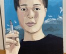 キャンバスにあなたや友人の似顔絵を描きます アクリルガッシュで個性的かつ似ています。 イメージ4