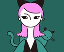 かわいいけど甘すぎないシンプルアイコン作成します ポップでかわいい♪見た人の印象に残る！ イメージ5