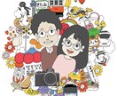 似顔絵×思い出×婚姻届　デザイン制作します 思い出30個以上全部盛り。SNSで使えるアイコン付き イメージ5