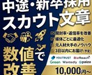 中途・新卒採用／スカウト文章の作成・改善をします 開封率・返信率を数値で改善。媒体ごとに最適化します！ イメージ1