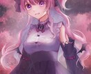 キラキラで可愛い1枚絵描きます オリキャラやアバ絵をきらきら可愛く、丁寧に制作致します❁❀ イメージ2