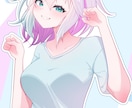 skeb形式！アニメ塗りのイラストを描きます 可愛くセクシー！低価格！Vtuber、Vライバー様向け！ イメージ7