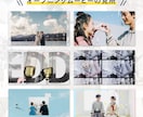 前撮り写真をおしゃれ演出したムービー作成します 演出にこだわった、ワクワク感高まるオープニングムービーです イメージ3