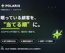 POLARIS｜休眠リストを当てる順に整えます 1,000件を一律に送る前に。今“当てる順”を抽出します イメージ1