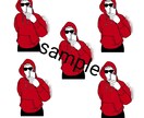 オリジナルステッカー作ります 大事な人との写真や物等記念にイラストステッカーにしませんか？ イメージ4