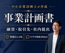 診断士が融資・取引先向けの事業計画書を作成します 収支計画Excel・想定問答つき｜原稿なしから作成します イメージ1