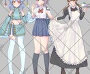 胸上～全身まで立ち絵作成します さまざまな用途で使用できる立ち絵を作成します イメージ3