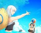 歌ってみたサムネイラスト描きます 歌ってみたオリジナルMV用のイラストにも！ イメージ3