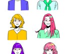 商用可【SNSアイコン用イラスト】作成いたします はっきりとした信頼感のあるイラストアイコンはいかがですか？ イメージ4