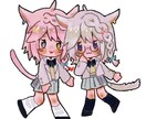 可愛くてサクッと仕上がる一枚、描きます SNS用の超かわいい小さなアイコン、すぐに仕上げます！ イメージ1