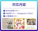 Canvaで広告・SNS用バナーを丁寧に制作します 【先着3名限定1,500円】 初回の方も安心・修正対応可 イメージ4