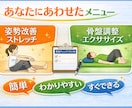 デスクワークで腰がつらい方｜動きやすい体へ導きます 状態にあわせて、メニュー表とチェックリストを作成します イメージ2