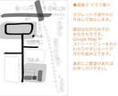 地図【カラー＆モノクロセット】を作成します ◆　住所のみでお任せ可 まずラフスケッチを描きます イメージ3