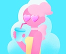 ゆるかわいい似顔絵のSNSアイコンイラスト描きます プロフィール画像にぴったりのフラットなデフォルメイラスト イメージ3