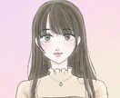 おしゃれで可愛い女性のイラストます アイコンや全身イラストなど対応しております。 イメージ1