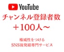 Youtubeチャンネル登録者100人～増加します 1000人増加も可能！20日間の減少保証あり！ イメージ1