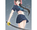 アニメ塗りのイラストを描きます シンプルでスッキリとしたイラストを描きます！ イメージ3