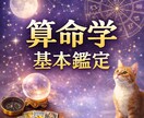 算命学であなたの宿命を鑑定します 算命学による基本鑑定です。3～6枚の鑑定書をお届けします。 イメージ1