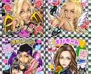 大好評‼️ビックリマン風似顔絵作成致します 【ギャル雑誌egg、Nutsのノベルティにもなってます！】 イメージ7