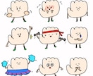 SNS専用あなただけのキャラクター作成します SNSにもうワンポイント欲しい！そんなお悩み解決します イメージ1