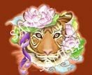 動物とお花のイラスト描きます お好きな動物やペットの子をお好きなお花と組み合わせて描きます イメージ7