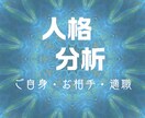 生年月日から人格分析します ご自身・お相手・適職などを分析鑑定 イメージ1