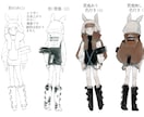中性、無性、特殊性をお描きします 中性、無性、特殊性特化個性的なキャラクターを提供。 イメージ4