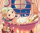 商用利用OK！！キュート可愛いミニイラスト描きます ポーズ・仕草全て可愛いイラストお描き致します イメージ2