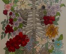 花や動物をペン画で描きます お部屋を華やかにする絵を描きます。 イメージ7