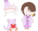 名前から作るオリジナルゆるかわキャラ制作します アイコンや配信に！あなただけのゆるかわキャラ イメージ8