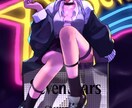 ビビットカラーカッコ可愛い女の子イラストを描きます 可愛いけどカッコイイ、バチバチの彩色イラストが得意です イメージ2